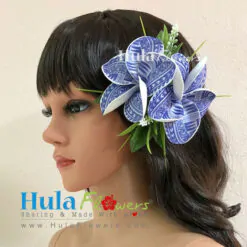 Tribal Plumeria hair clip