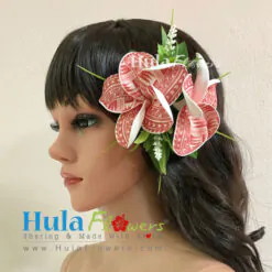 Tribal Plumeria hair clip