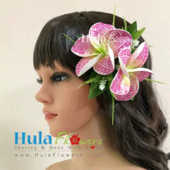 Tribal Plumeria hair clip
