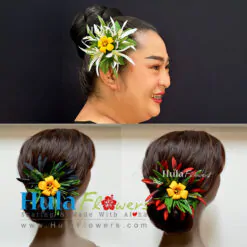 Orange Pua Kenikeni Hair Clip