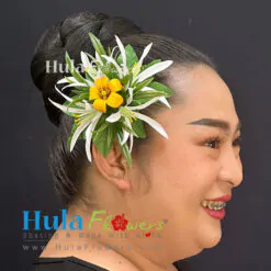 Orange Pua Kenikeni Hair Clip