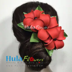 Plumeria With Pearl Hair Clip