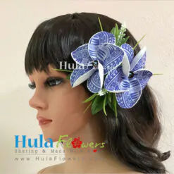 Tribal Plumeria with hair clip