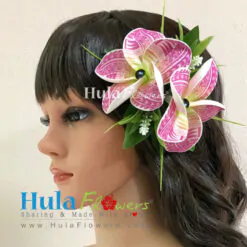 Tribal Plumeria with hair clip