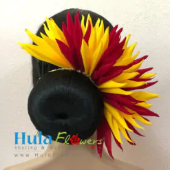 Silk Heliconia braided 5 inches