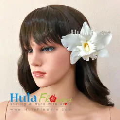 5” Off white Cattleya orchid