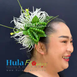 Mokihana & Spider Lily hair clips (L)