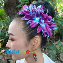 Silk Orchid on comb - # 13