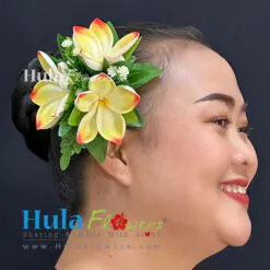 Plumeria hair clip