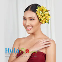 Silk Cymbidium Orchid Hair Clip