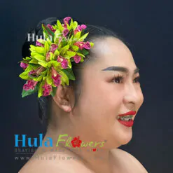 Silk Cymbidium Orchid Hair Clip