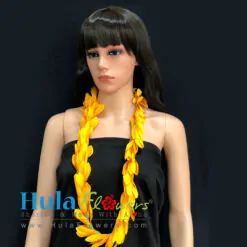 Silk Orange Champaca Lei 20" Lei