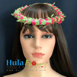 Silk Dark Pink Rose headband