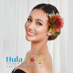 Red Lehua Hair Clip (M)