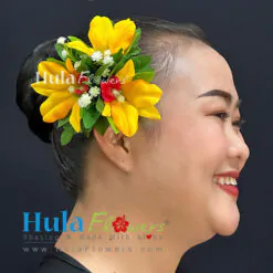 Silk Orchid hair clip