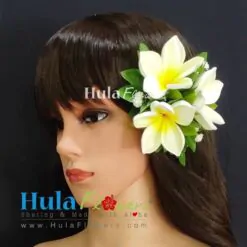 Plumeria hair clip