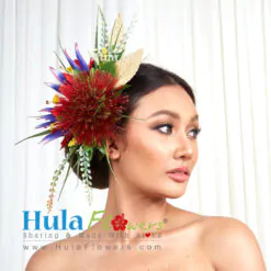 Tropical Flowers hair clip