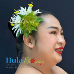 Hawaiian Lehua & Spider Lily Hair Clip