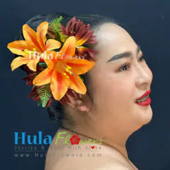 Silk Spider Lilies & Lilies Hair Clip