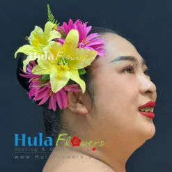 Silk Spider Lilies & Lilies Hair Clip