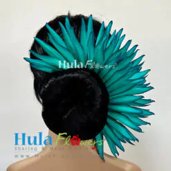 Silk Heliconia braided 5 inches