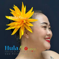 Silk Heliconia hair clip (M)