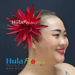 Silk Heliconia hair clip (M)