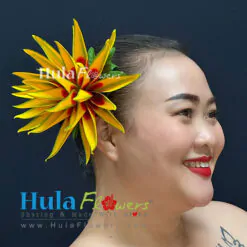 Silk Heliconia hair clip  (M)