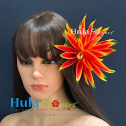 Silk Heliconia hair clip  (M)