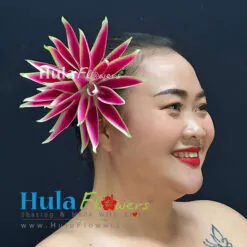 Silk Heliconia hair clip  (M)