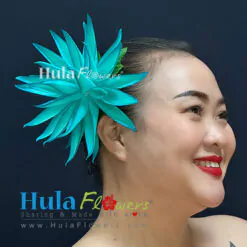 Silk Heliconia hair clip  (M)