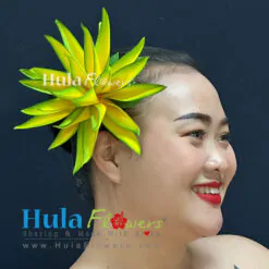 Silk Heliconia hair clip (M)