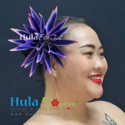 Silk Heliconia hair clip (M)