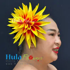 Silk Heliconia hair clip