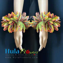 2 x Polynesian Silk Croton Wristbands or Anklets