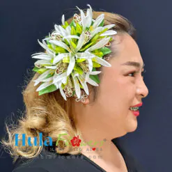 Silk Orchids & Spider lilies hair clip