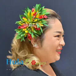 Silk Orchids & Spider lilies hair clip