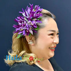 Silk Orchids & Spider lilies hair clip