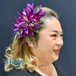 Silk Orchids & Spider lilies hair clip