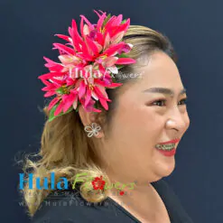 Silk Orchids & Spider lilies hair clip