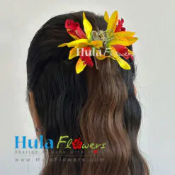 Silk Orchids Claw clip