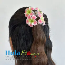 Foam plumeria Claw clip
