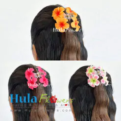 Foam plumeria Claw clip