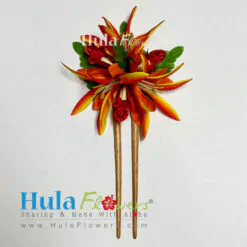 Tropical flowers on stick