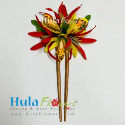 Tropical flowers on stick