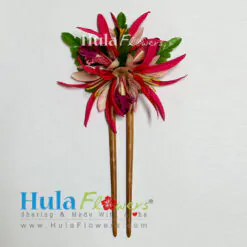 Tropical flowers on stick