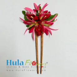 Tropical flowers on stick