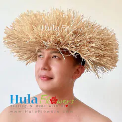 Hand Braided Natural Raffia Haku 22 inches
