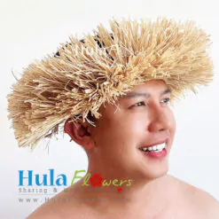 Hand Braided Natural Raffia Haku 22 inches