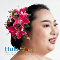 Silk Lily hair clip